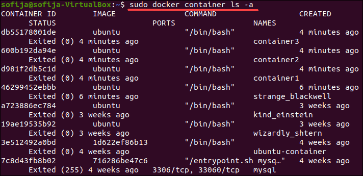 docker for mac delete containers